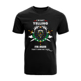 Muir Tartan Crest T-shirt - I'm not yelling style
